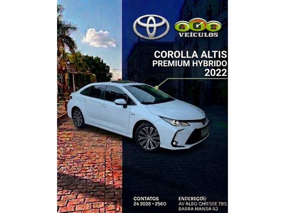 TOYOTA COROLLA 1.8 VVT-I HYBRID FLEX ALTIS PREMIUM CVT TOYOTA COROLLA 1.8 VVT-I HYBRID FLEX ALTIS PREMIUM CVT